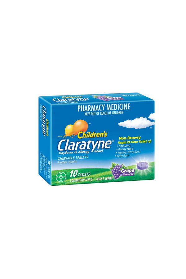 CLARATYNE Child Chew Grape Tablets 10s