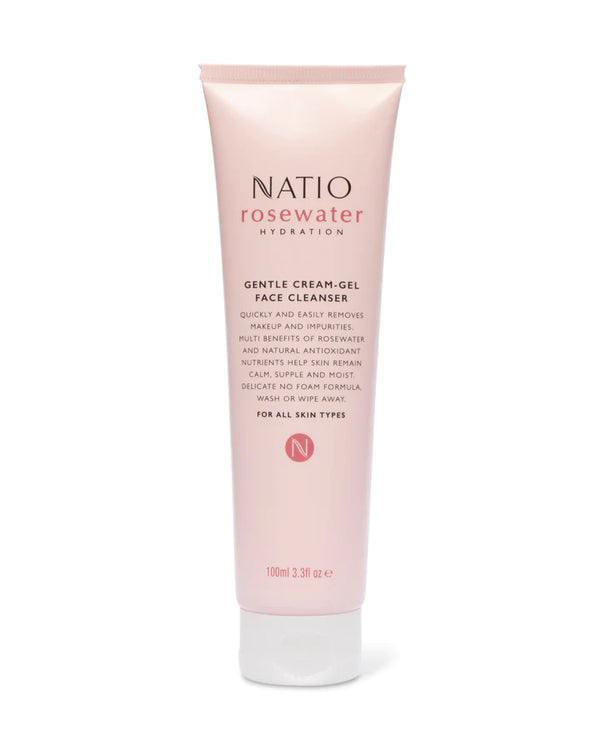 NATIO Rosewater Cream/Gel Cleanser 100ml