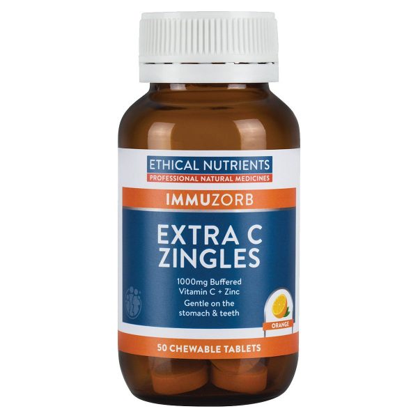 Ethical Nutrients Extra C Zingles Orange 50tabs