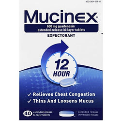 MUCINEX SE 600mg Tabs 40s