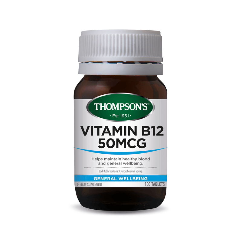 Thompson's Vit B 12 DR 50mcg 100tabs