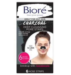 BIORE Charcoal Pore Strips 6ct