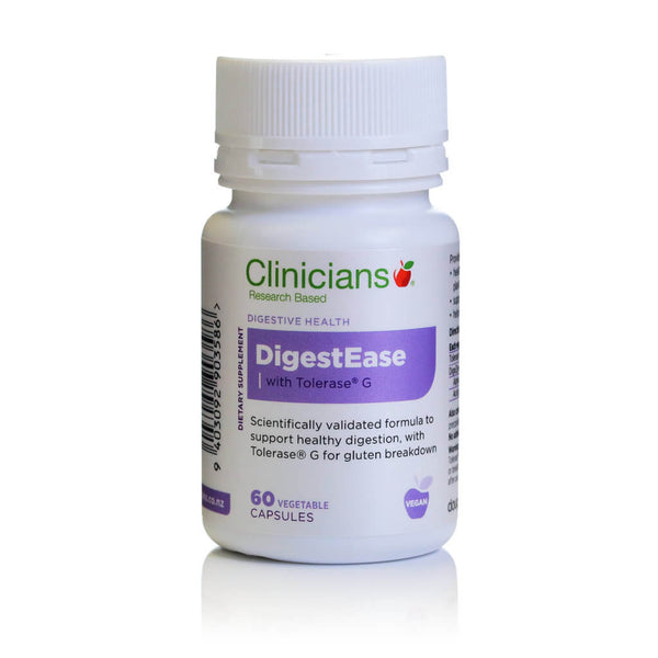 CLINICIANS DigestEase with Tolerase G 60 Capsules