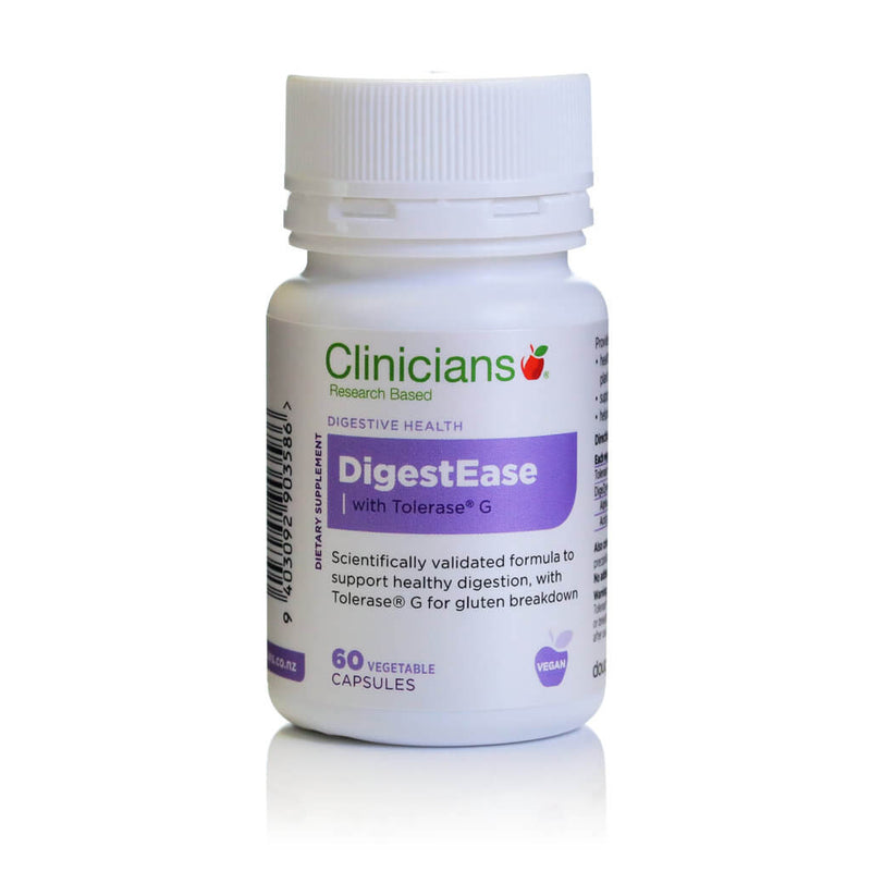 CLINICIANS DigestEase with Tolerase G 60 Capsules
