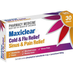 MAXICLEAR Sinus & Pain Relief 30s