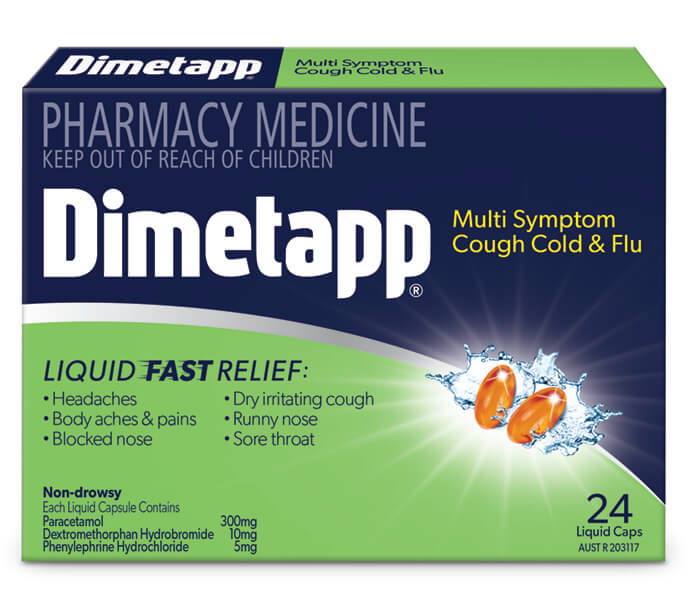 DIMETAPP MS Cough Cold Flu 24s