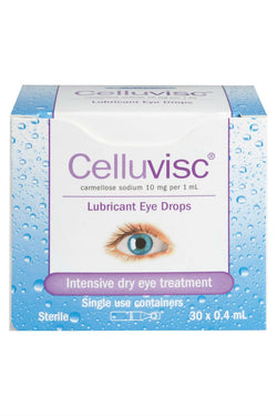 Celluvisc Lubricant Eye Drops Single Dose 30 x 0.4ml