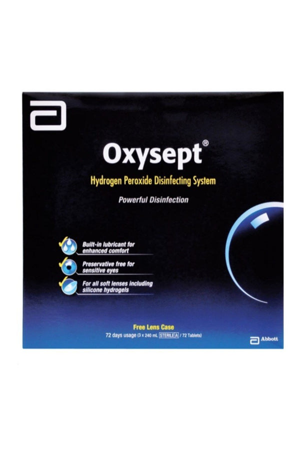 OXYSEPT Tabs 72 3X240ml & Lens Case