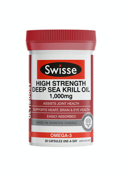 SWISSE UB High Strength Krill Oil 1000mg 30caps