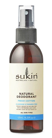 SUKIN Nat. Deod. Fresh Cotton 125ml