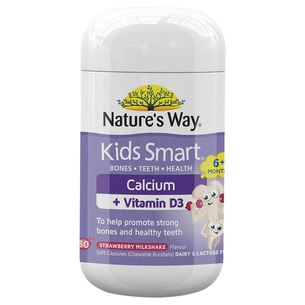 Nature's Way NZ - Kids Smart Calcium + Vitamin D Burstlets 50