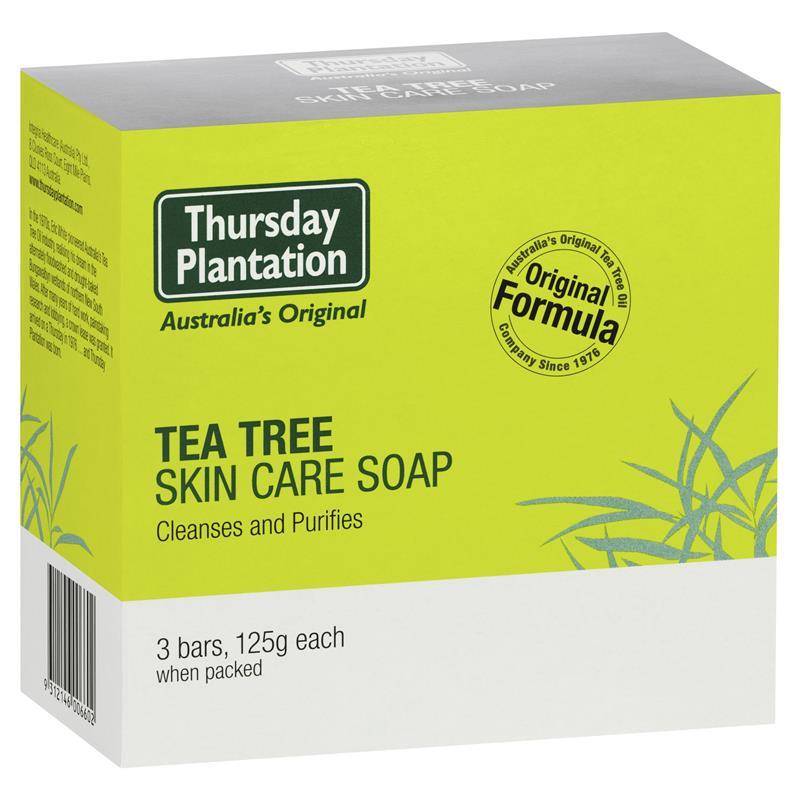 THURSDAY PLANTATION Tea Tree Soap 3x125g