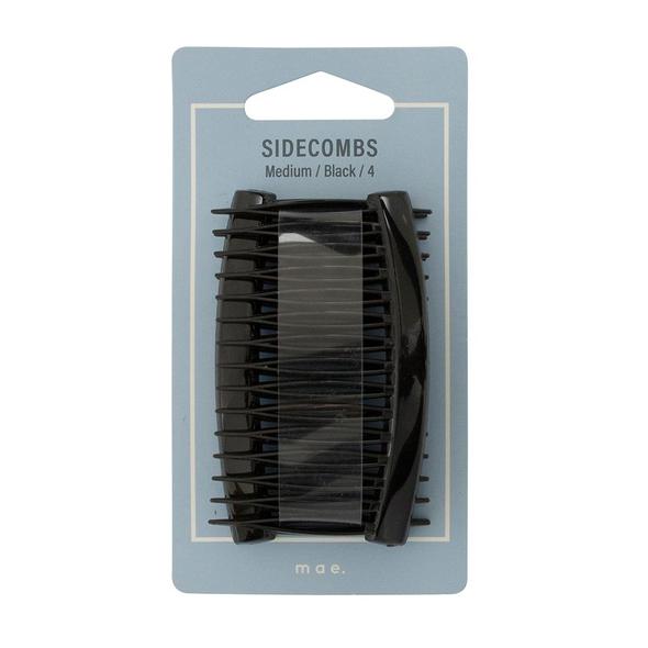 MAE 40-2000BK Sidecombs Black Med 4