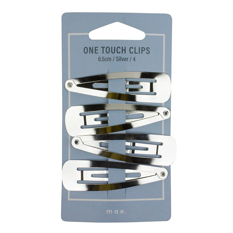 MAE 40-2105SL One Touch Clip 6.5cm Silver 4