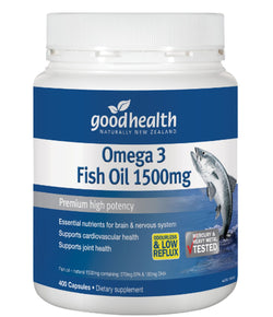Good Health Omega 3 Fish Oil 1500mg 400caps