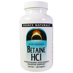 Source Naturals Betaine HCL 650mg 90caps