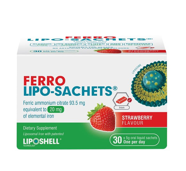 Lipo-Sachets Ferro Strawberry 30s