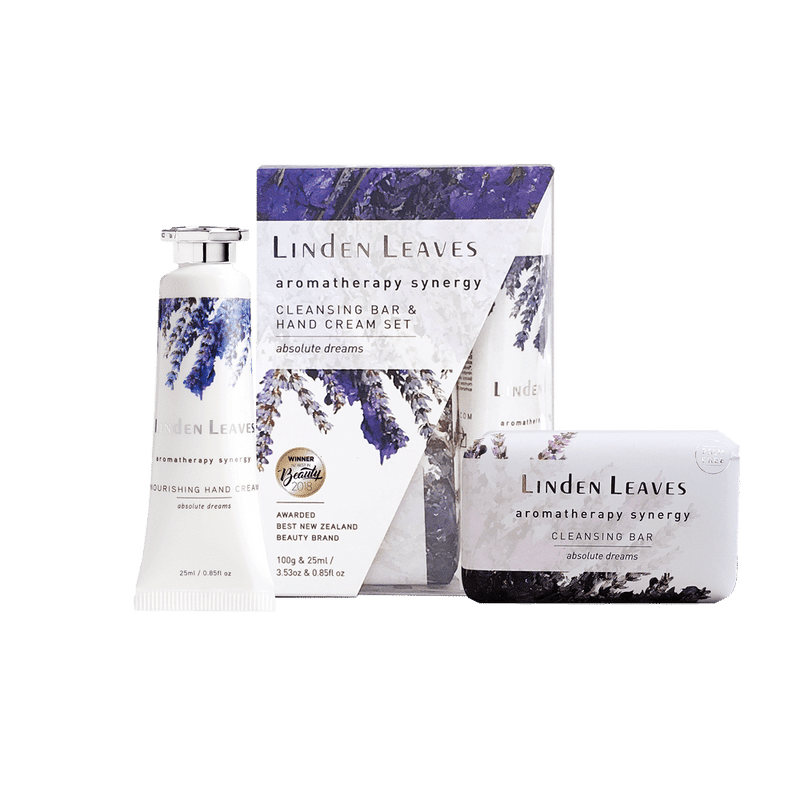 Linden Leaves Aromatherapy Synergy Absolute Dreams Hand Cream & Cleansing Bar Set