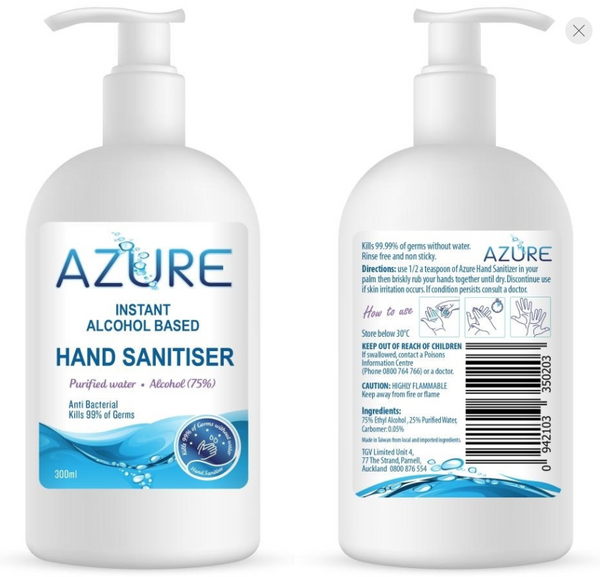 AZURE Hand Sanitiser 300ml – Ezy Pharmacy