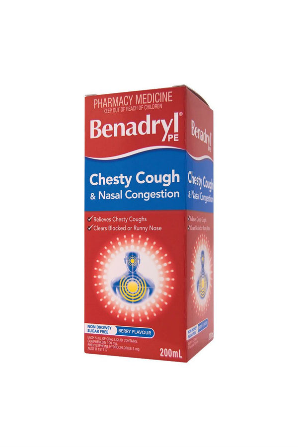 BENADRYL PE Chesty Cough & Nasal Congestion 200ml