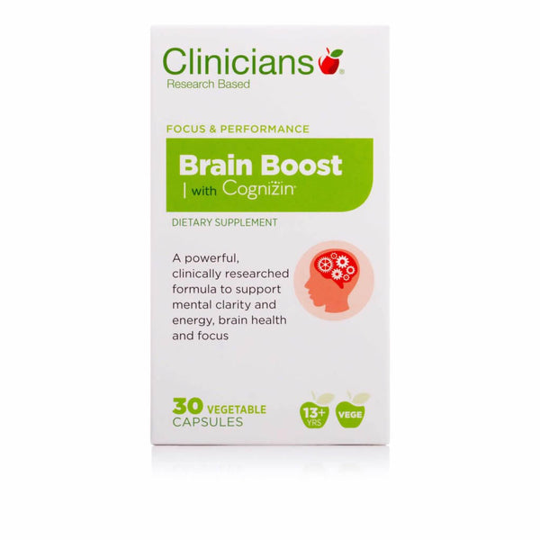 CLINICIANS Brain Boost with Cognizin 30 Capsules