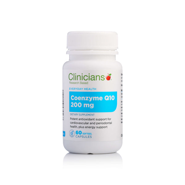 CLINICIANS Coenzyme Q10 200mg 60 Capsules