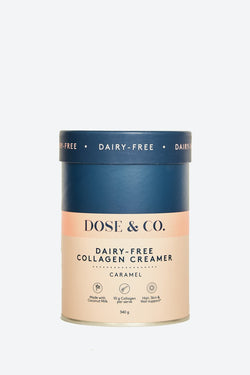 Dose & Co Dairy Free Collagen Creamer Caramel 340g