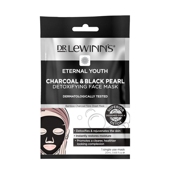 Dr Lewinns Eternal Youth Charcoal & Black Pearl Detox Face Mask