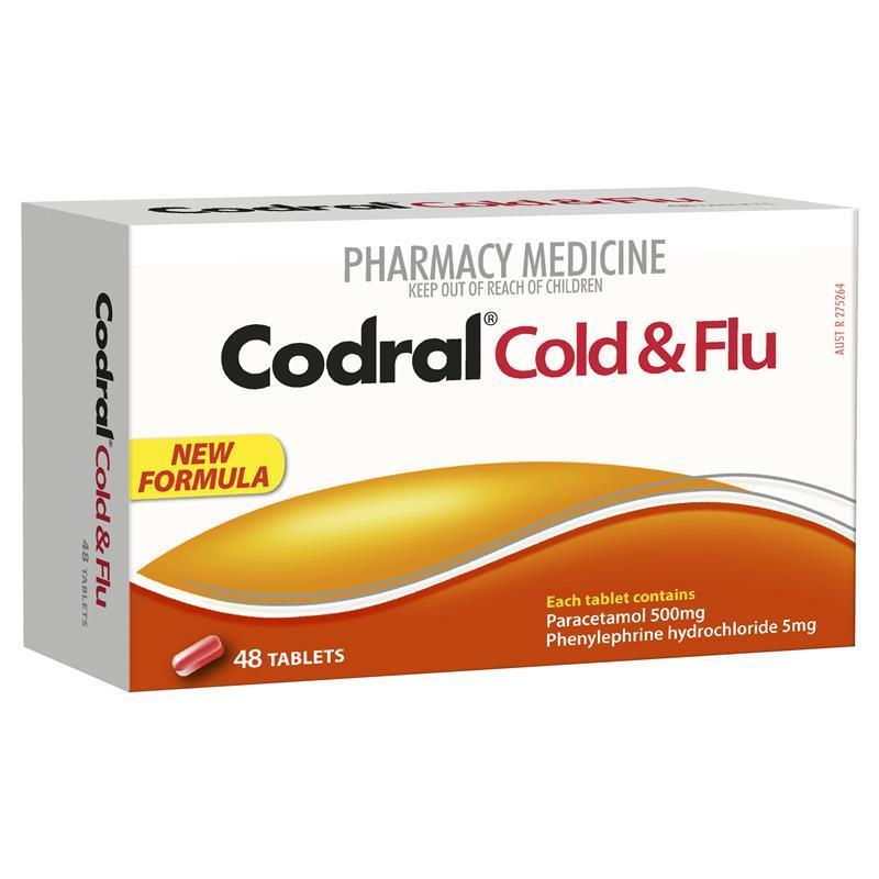 Codral PE Cold & Flu Tablets 48 Pack (Codeine-Free)