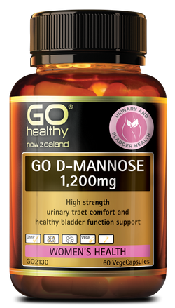 GO D-Mannose 1200mg 60vcaps