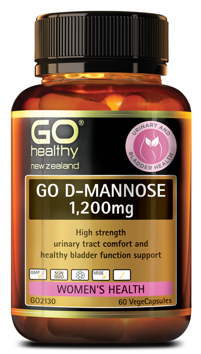 GO D-Mannose 1200mg 60vcaps