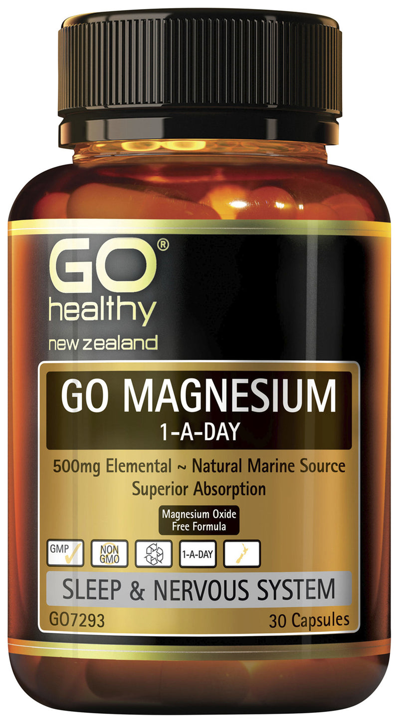 GO Magnesium 1-A-Day 500mg 30caps