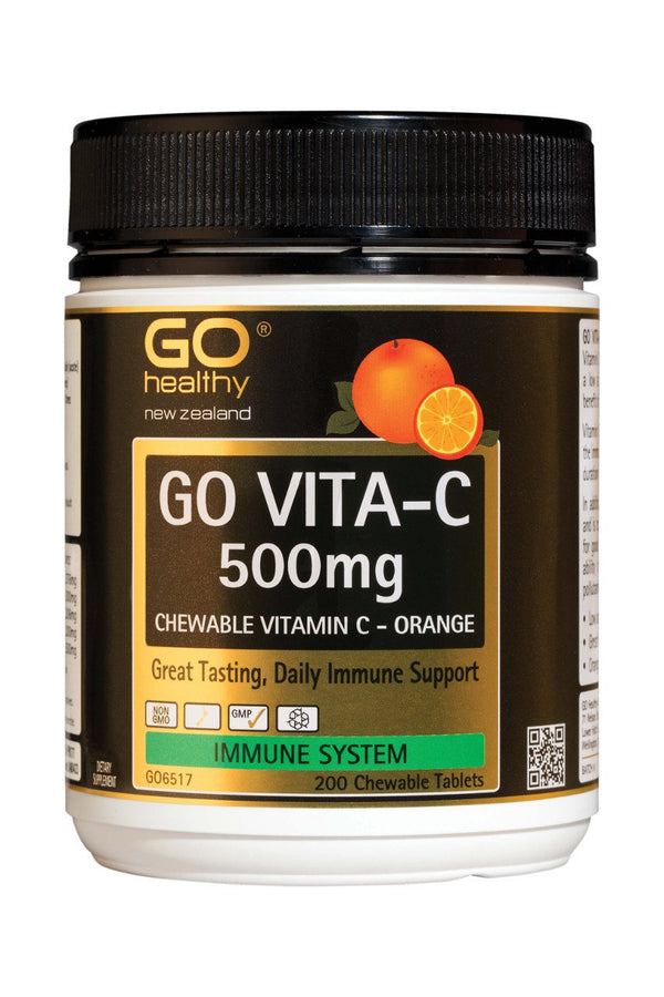GO Vita-C 500mg Orange 200 Chew