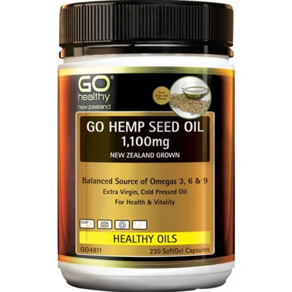 GO Hemp Seed Oil 1100mg 230caps