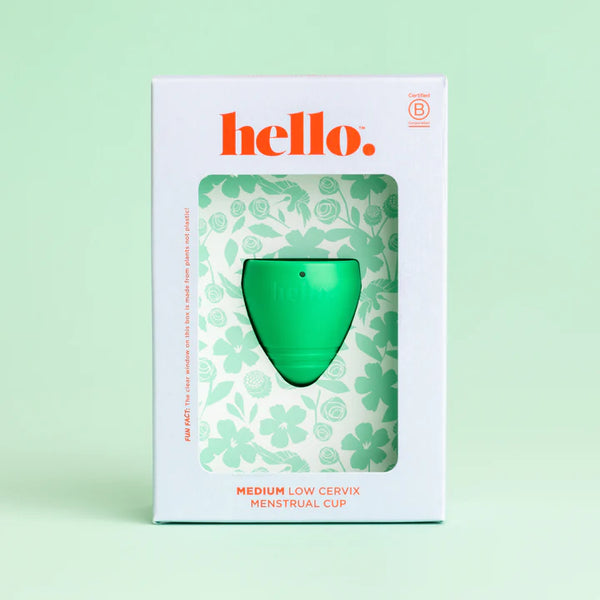 HELLO Low Cervix Cup Green M