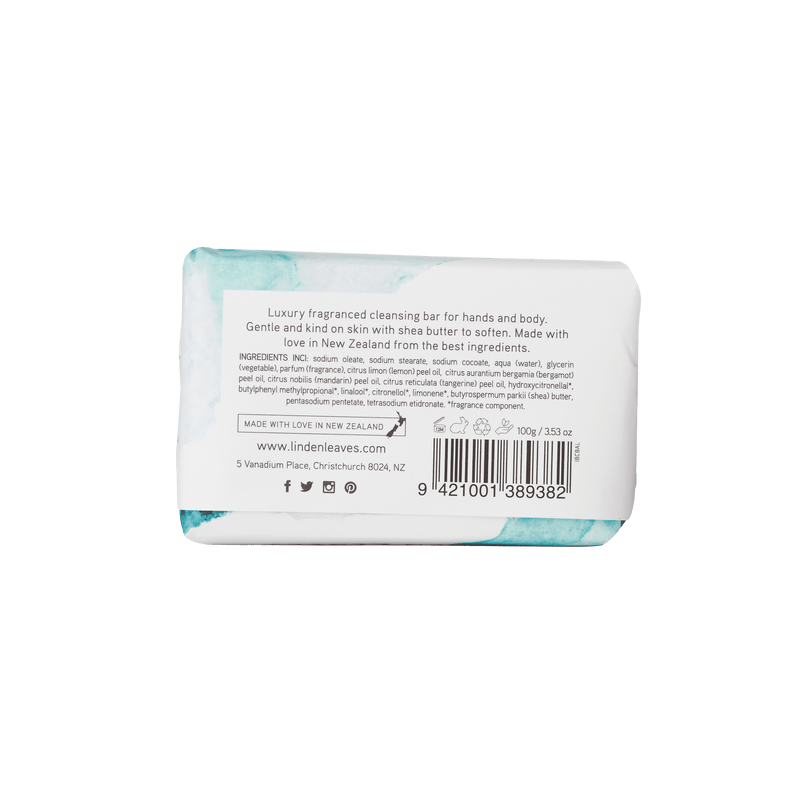 Linden Leaves In Bloom Aqua Lily Cleansing Bar 100g