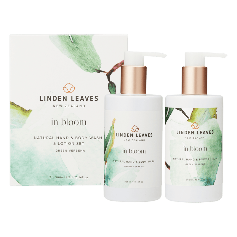 Linden Leaves In Bloom Green Verbena Hand And Body Wash & Lotion Boxed Set 2x300ml