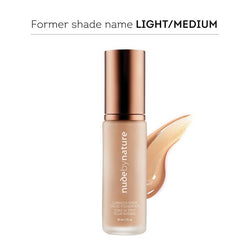 Nude By Nature Luminous Sheer Liquid Foundation W1 Rose Beige
