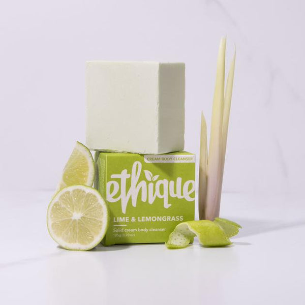 ETHIQUE Body Wash Solid Cream Lime & Lemongrass 105g