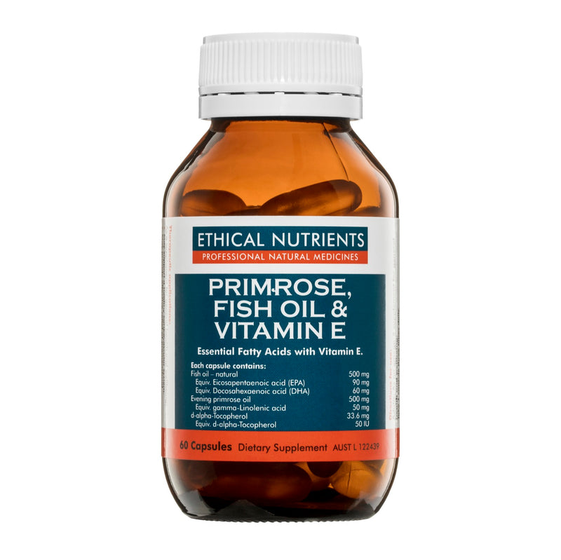 Ethical Nutrients Evening Primrose, Fish Oil & Vitamin E 60caps