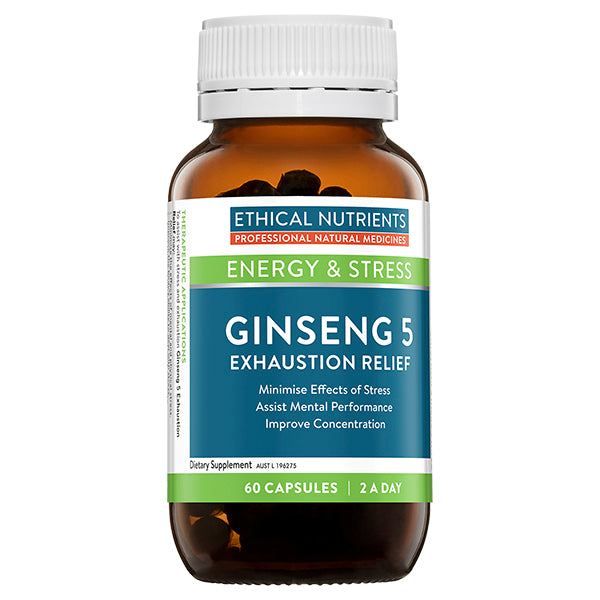 Ethical Nutrients Ginseng-5 Exhaustion Relief 60caps