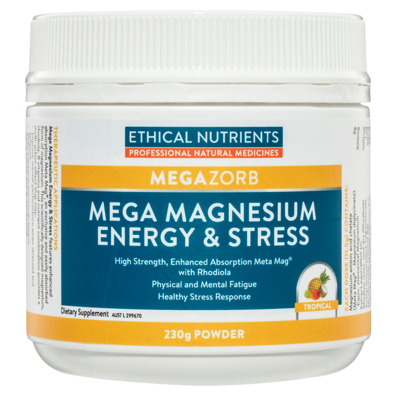 Ethical Nutrients MegaZorb Mega Magnesium Energy & Stress 230g