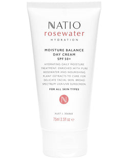 NATIO Rose Water Moisture Balance Day Cream SPF50+ 75ml