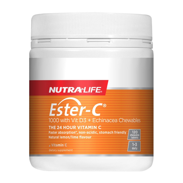 NL Ester C 1000mg Vit D3 Ech 120Ch