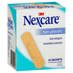 N/C Plastic Strips Tan Sachet Box