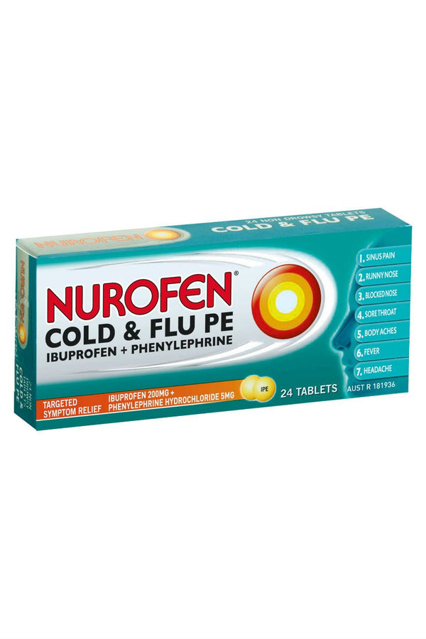 NUROFEN Cold & Flu Tabs PE 24s