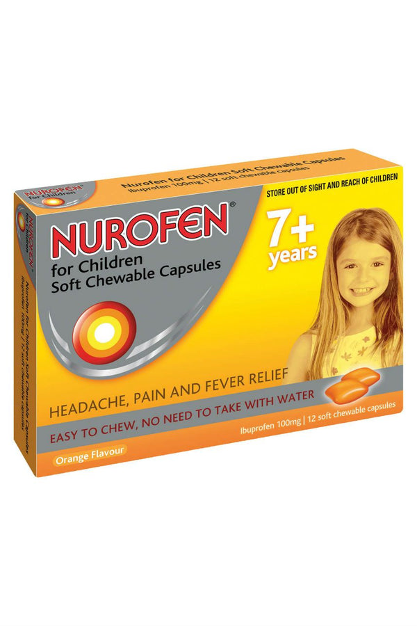 NUROFEN Child 7+ Chew. Orange 12s