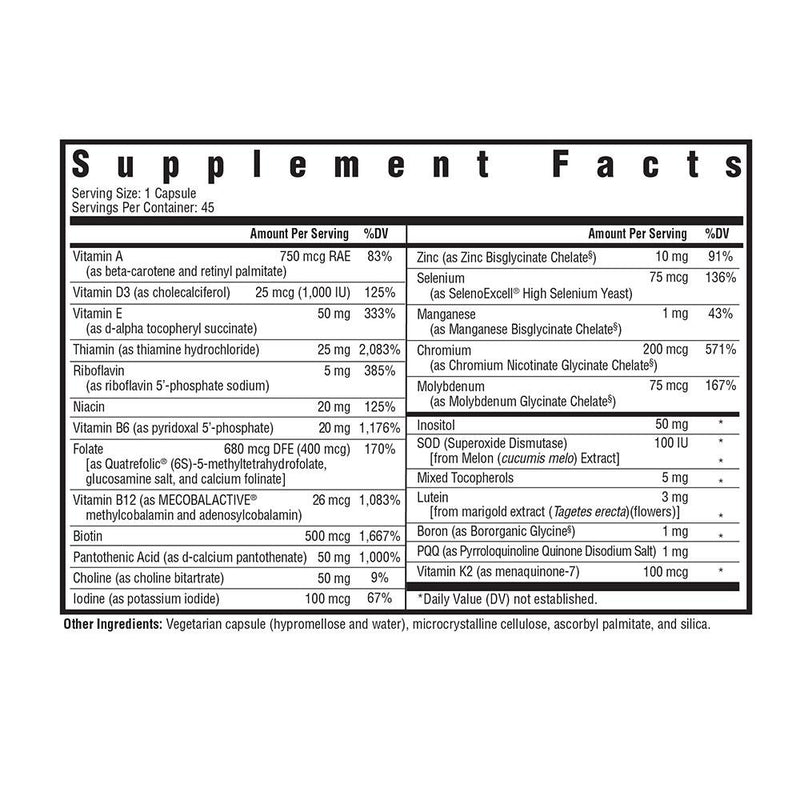 SH Optimal Multivitamin Methyl One 45