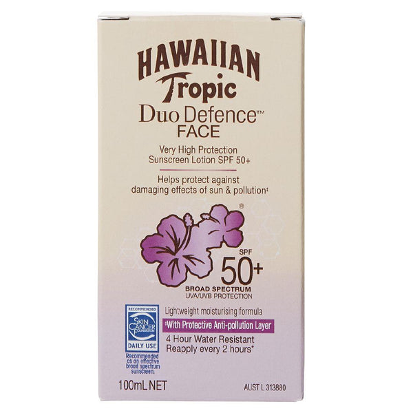 H/Tropic Duo Defence Face SunScreen SPF50+ 100ml
