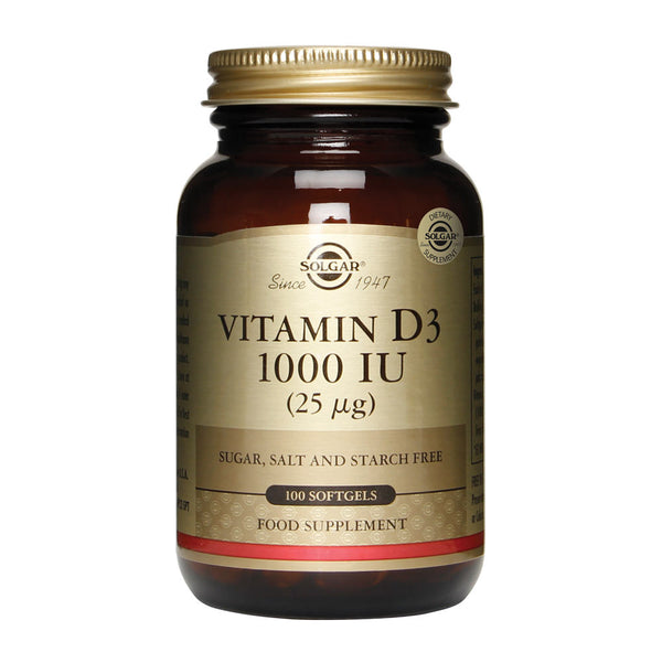 SOLGAR Vitamin D3 1000 IU 100
